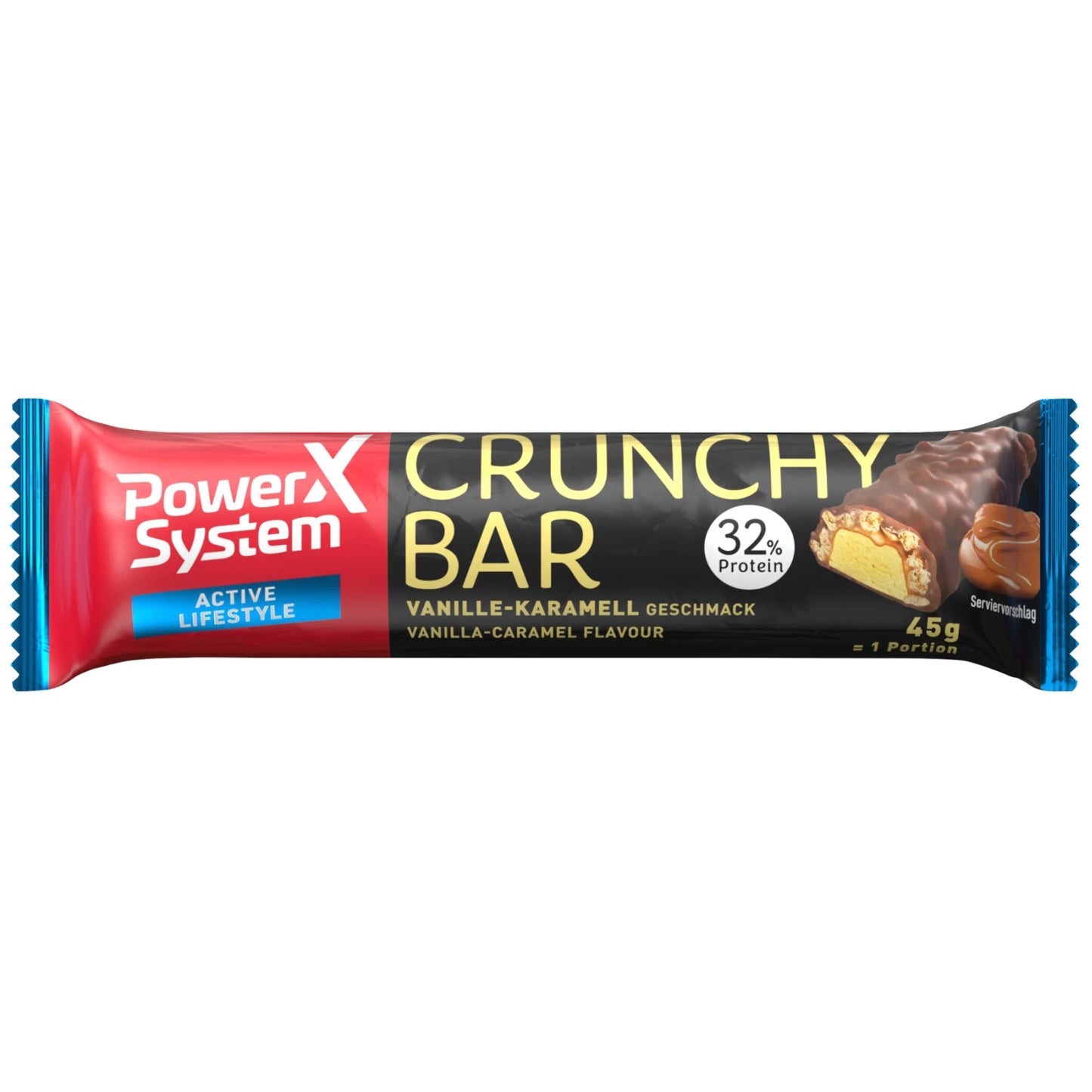 Power System Active Lifestyle Crunchy Bar Vanille-Karamell 45g