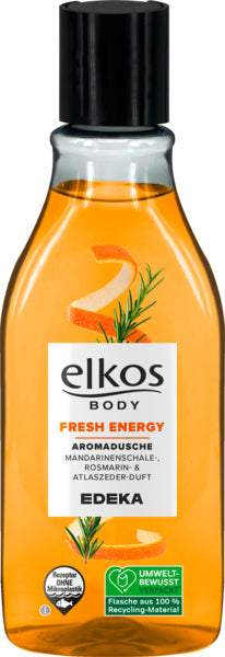EDEKA elkos Aromaduschgel Mandarine-Rosmarin&Atlaszeder 250ml