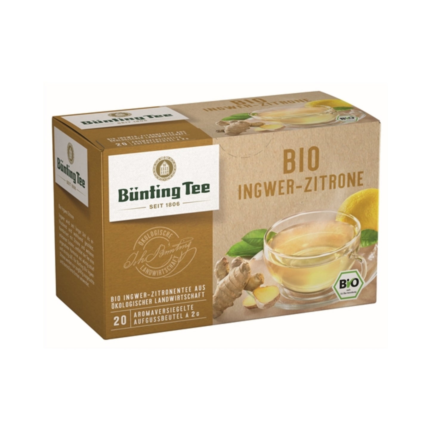 Bio Bünting Ingwer-Zitrone Tee 20ST 40g