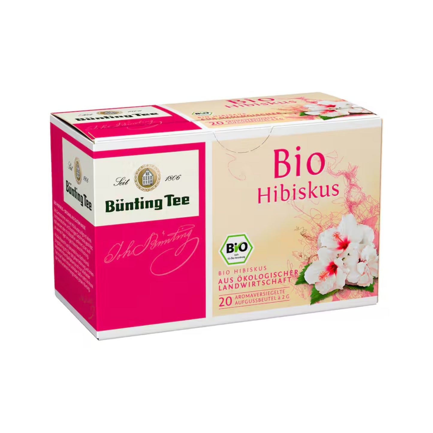 Bio Bünting Tee Hibiskus 20ST 40g