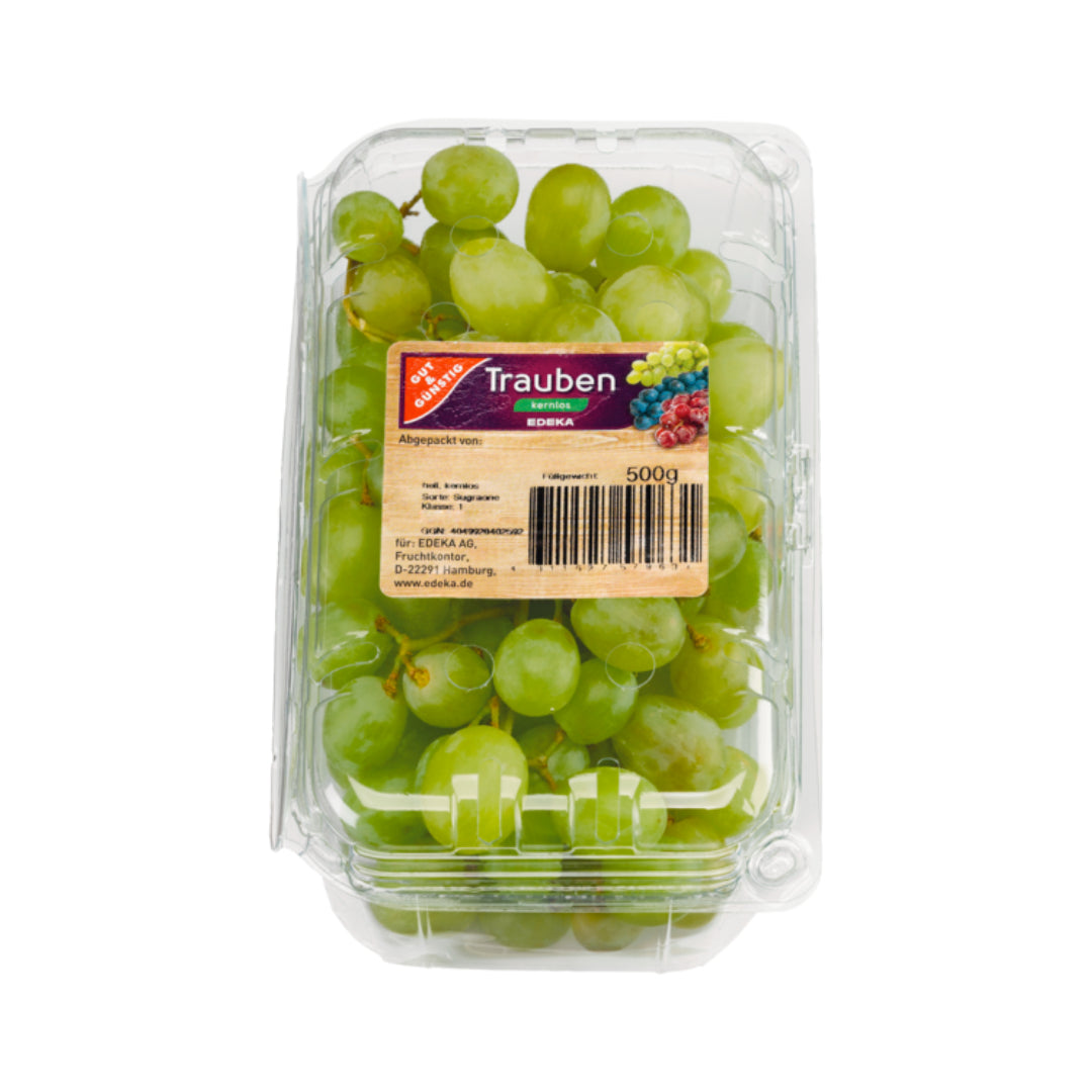 GUT&GÜNSTIG Tafeltrauben hell kernlos Italien Klasse I 500g TopSeal