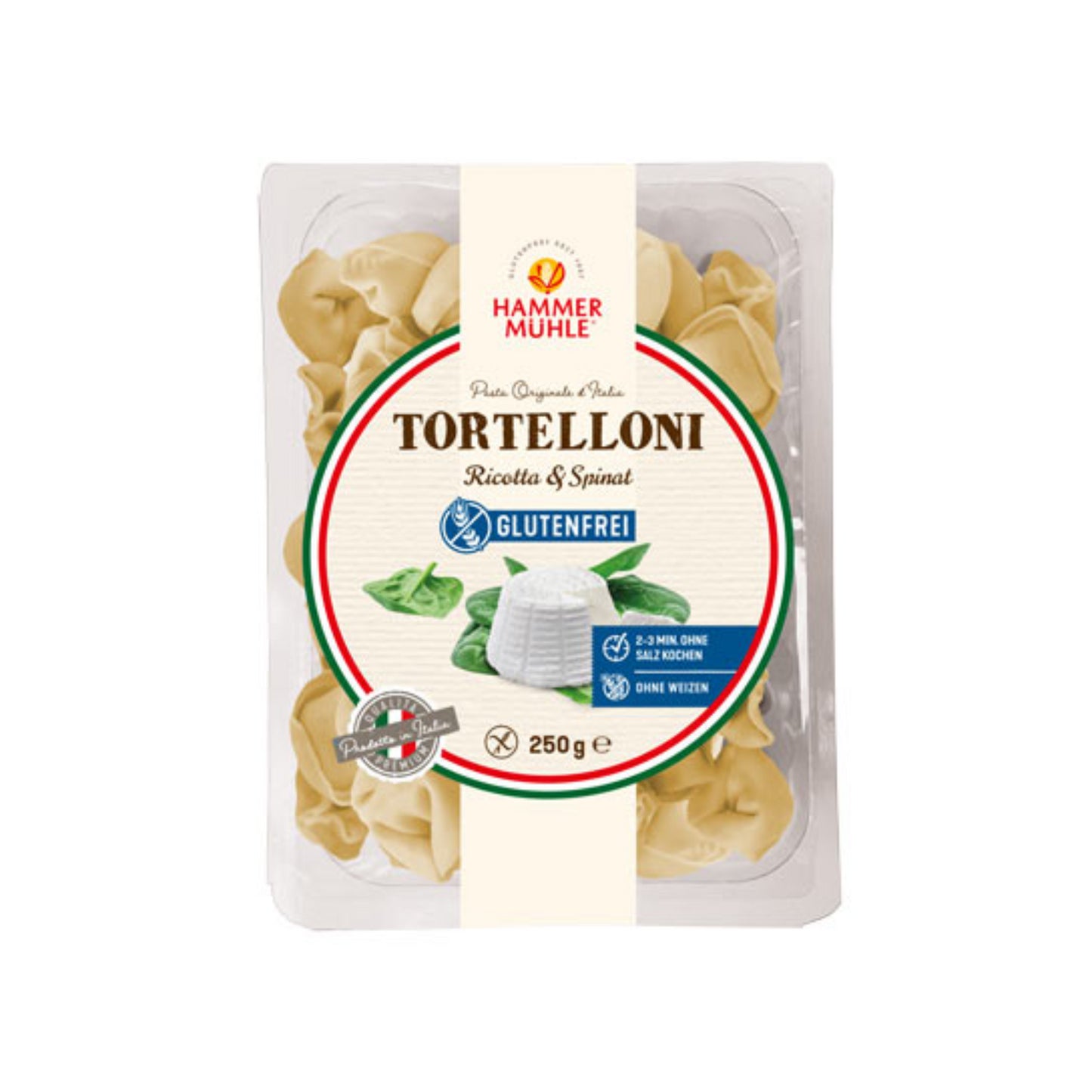 Hammermühle Tortelloni Ricotta Spinat glutenfrei 250g