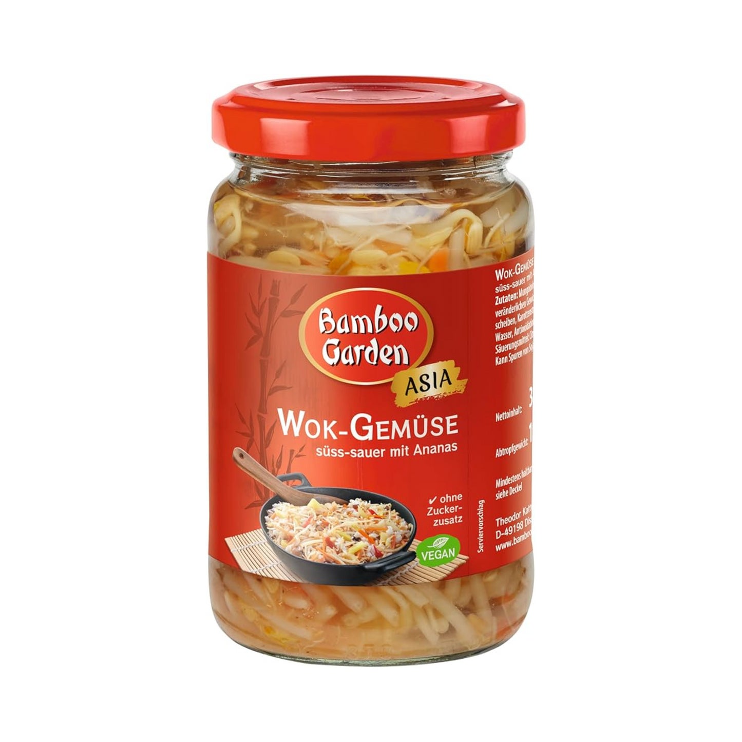 Bamboo Garden Wok-Gemüse süß-sauer mit Ananas 330g