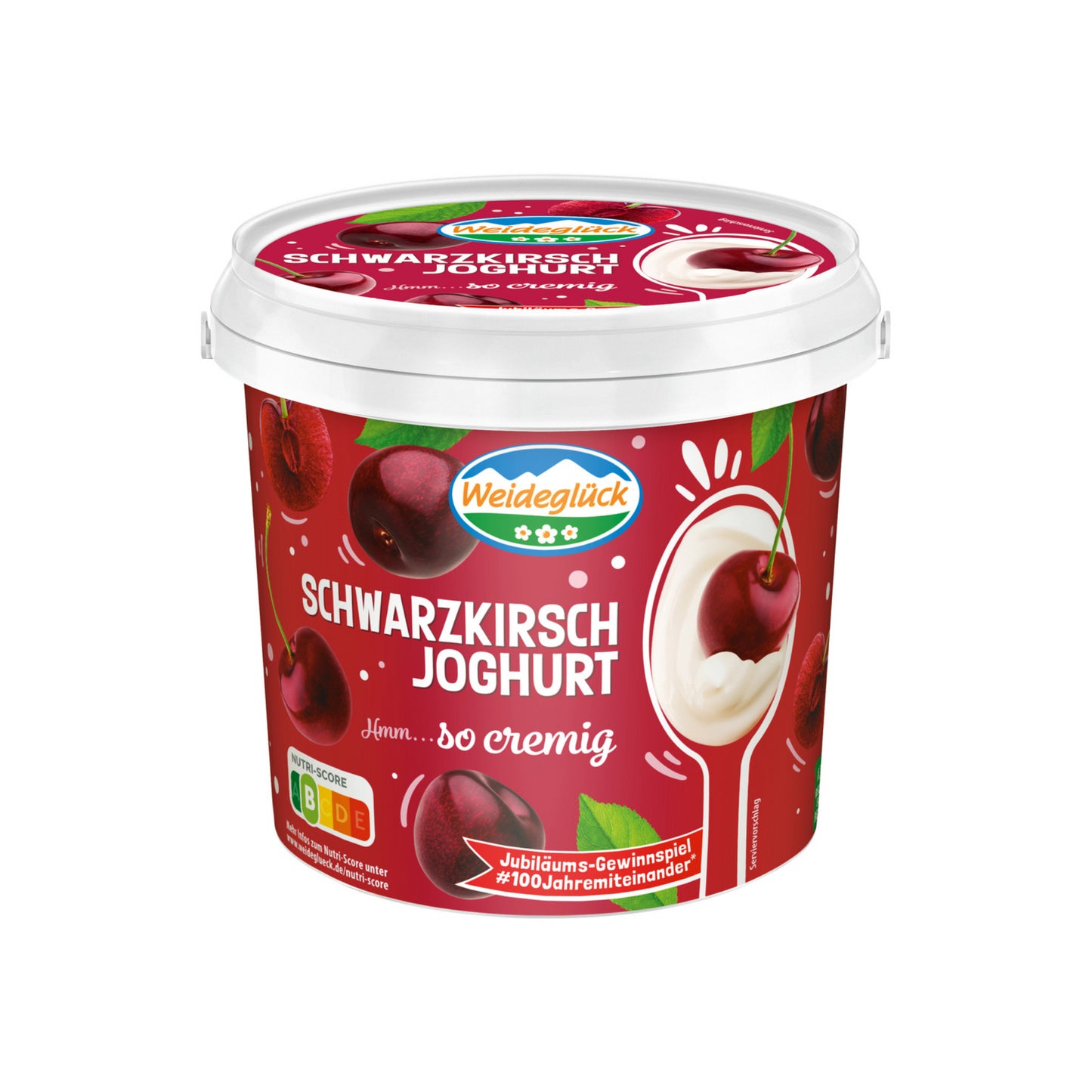 Weideglück Fruchtjoghurt Schwarzkirsche 3,5% 1kg