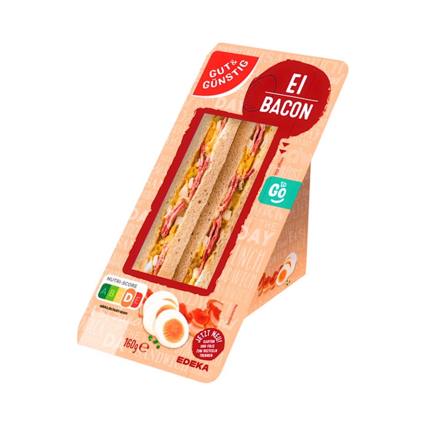 GUT&GÜNSTIG Sandwich Eiaufstrich-Ei-Bacon 160g