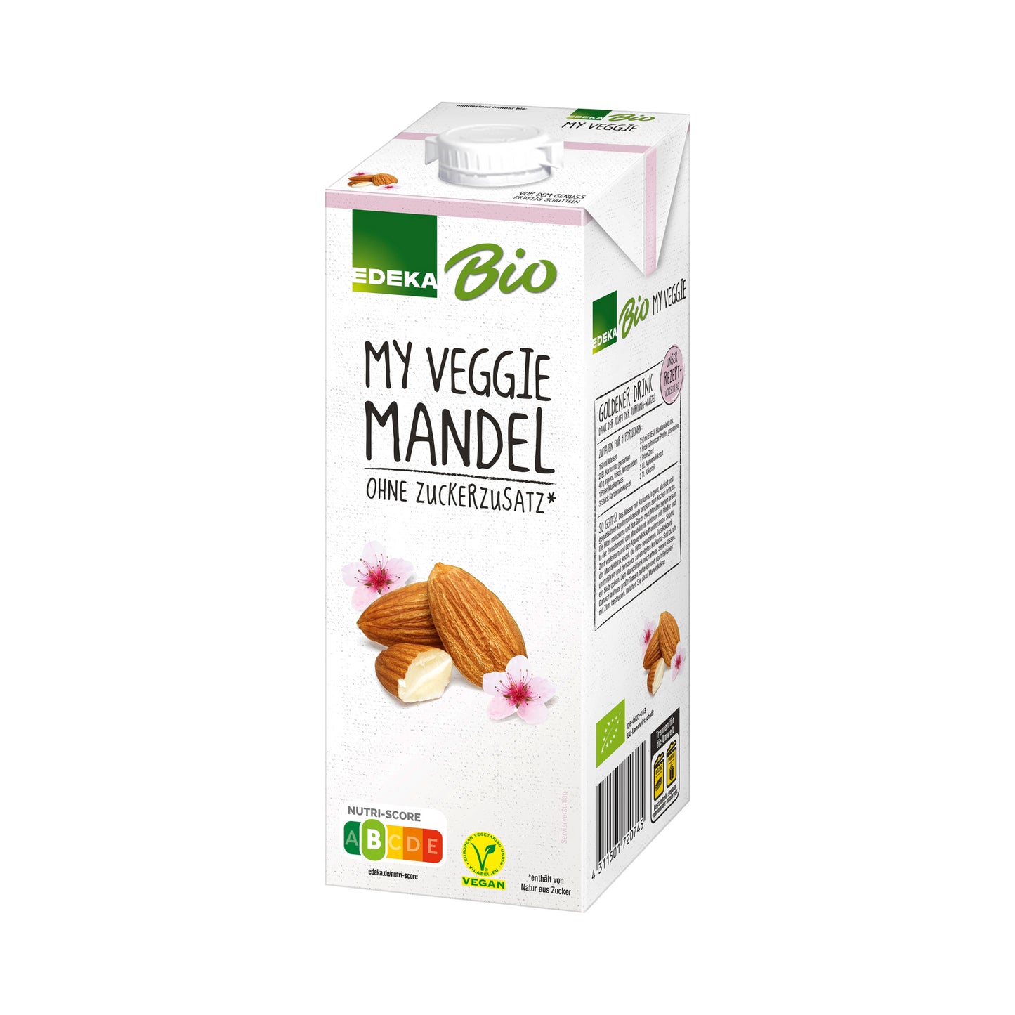 Bio EDEKA My Veggie Veganer Mandeldrink ungesüßt 1l