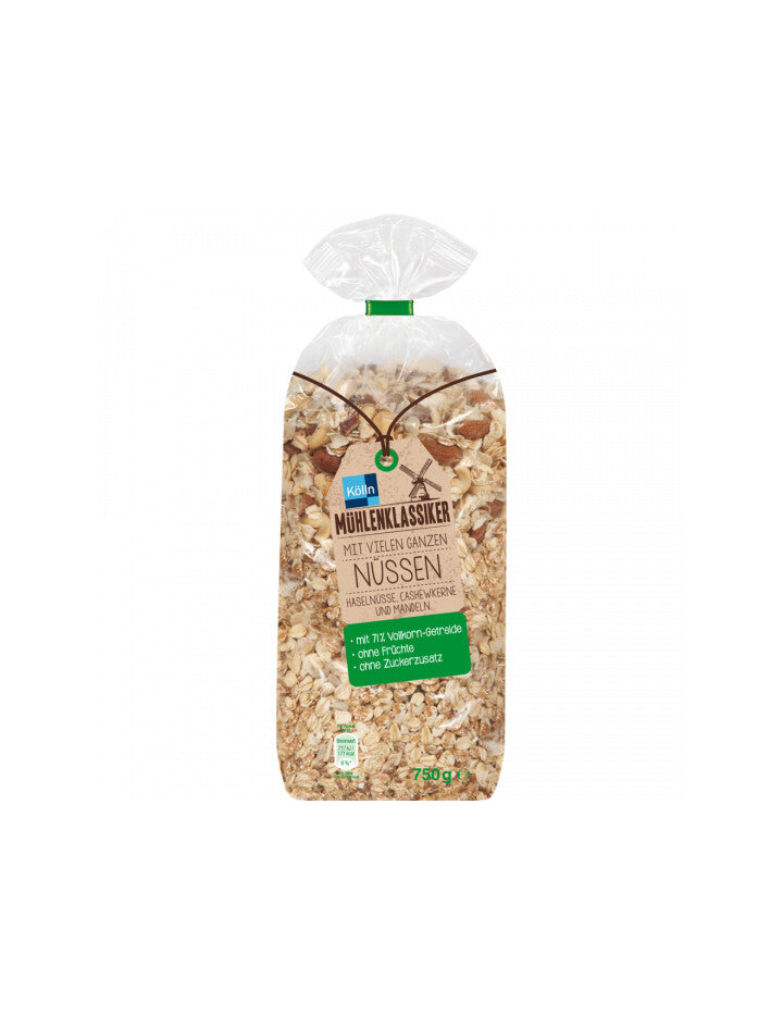 Mühlenklassiker Müsli mit Nüssen 750g