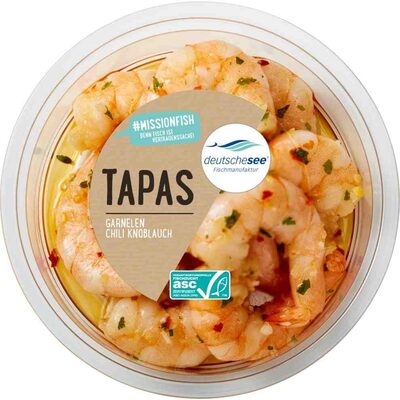 ASC Deutsche See Garnelen Chili-Knoblauch Ölmarinade 100g