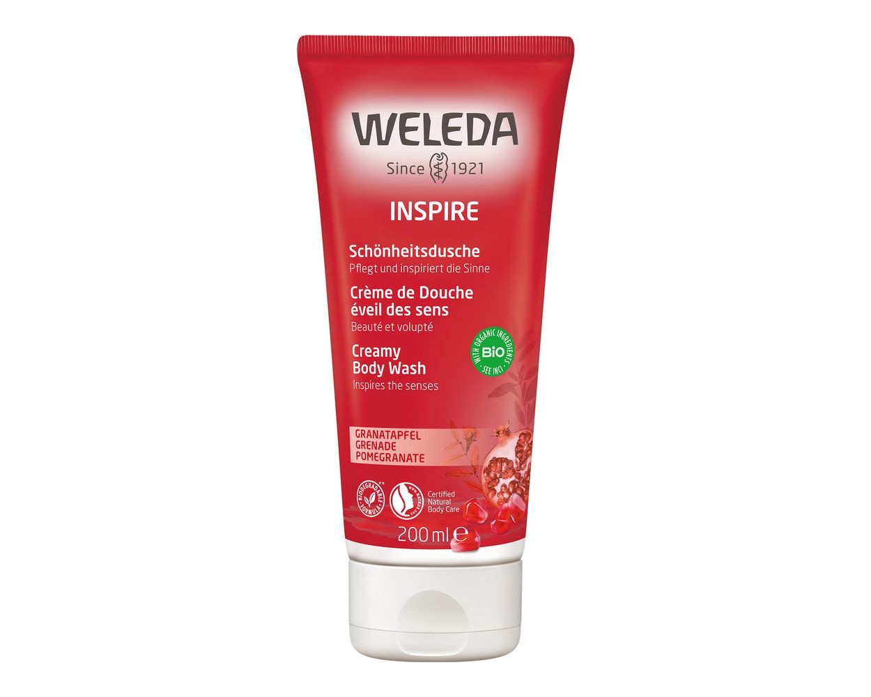 Weleda Inspire Schönheitsdusche Granatapfel 200ml