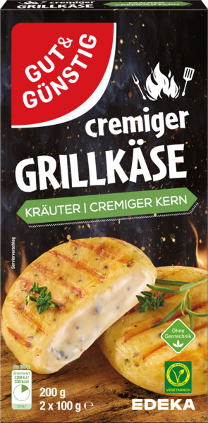 GUT&GÜNSTIG Grill-und Pfannenkäse Kräuter 55% 200g VLOG