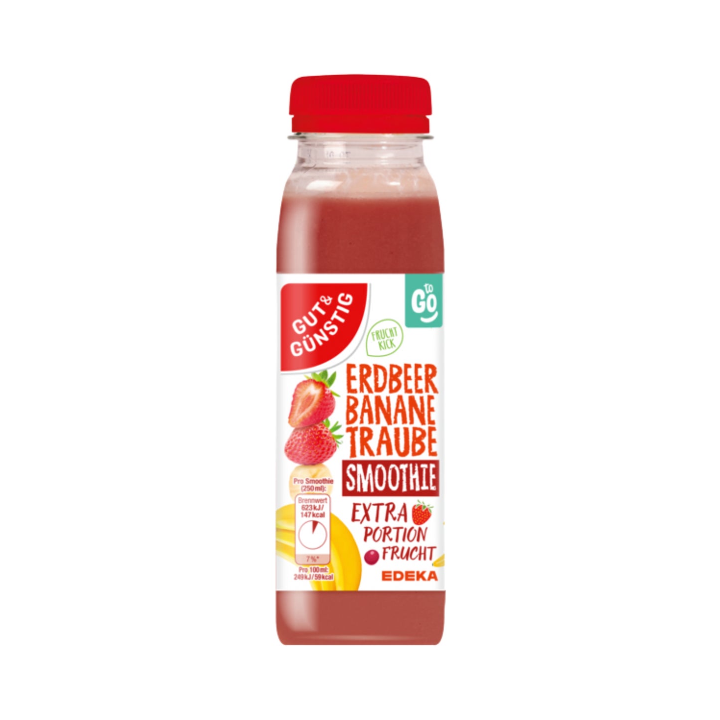 GUT&GÜNSTIG Erdbeer-Banane-Traube Smoothie 250ml DPG