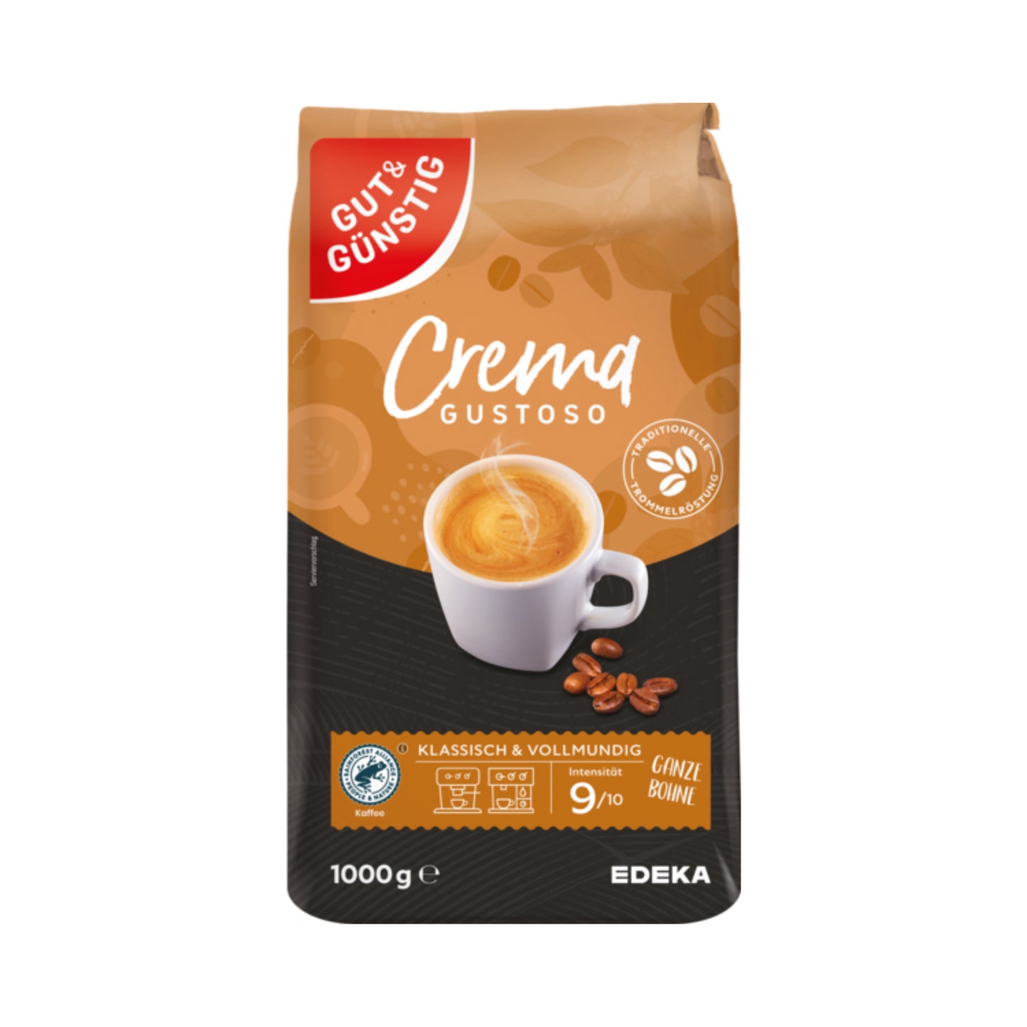 GUT&GÜNSTIG Crema Gustoso ganze Bohnen 1000g