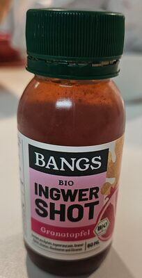 Bio Bangs Ingwer-Shot mit Granatapfel 0,06l