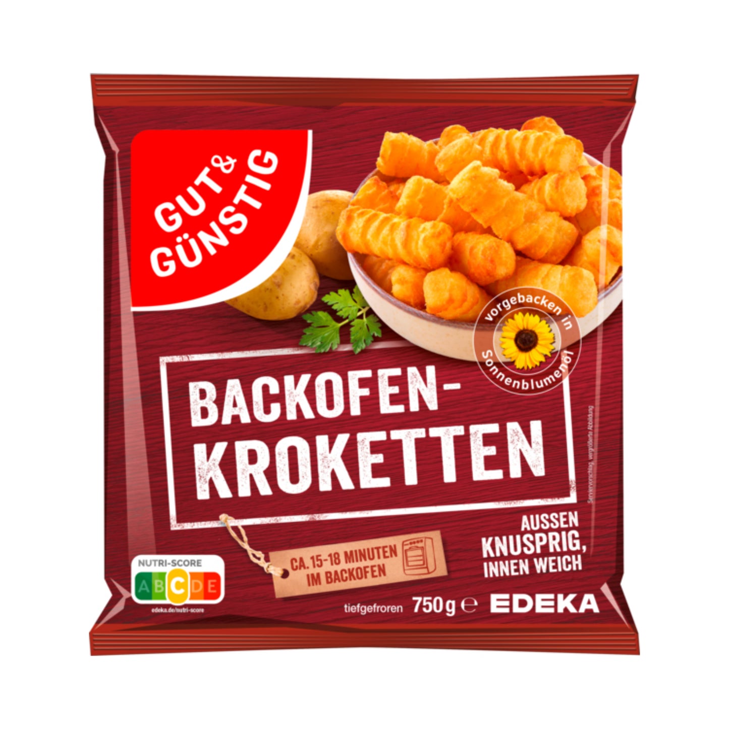 GUT&GÜNSTIG Ofenkroketten 750g