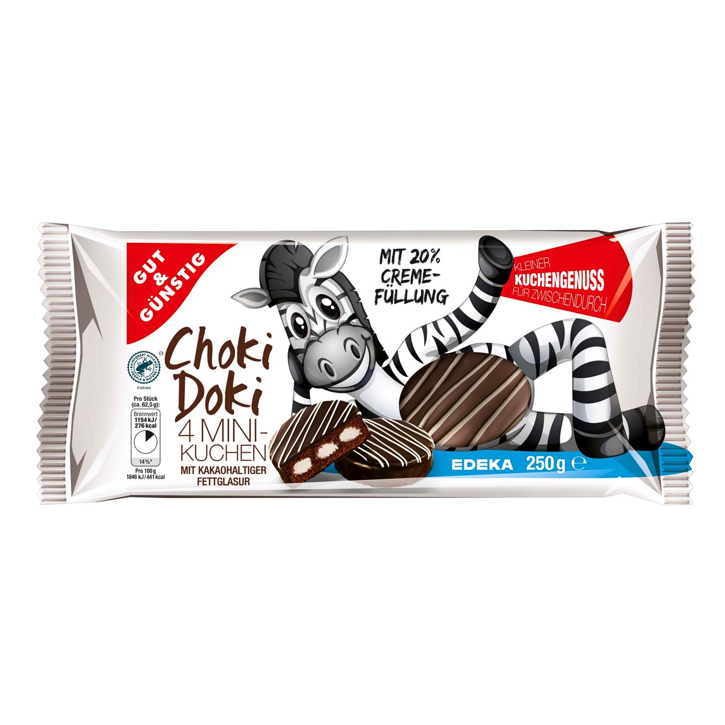 GUT&GÜNSTIG Gefüllte Mini-Kuchen 250g