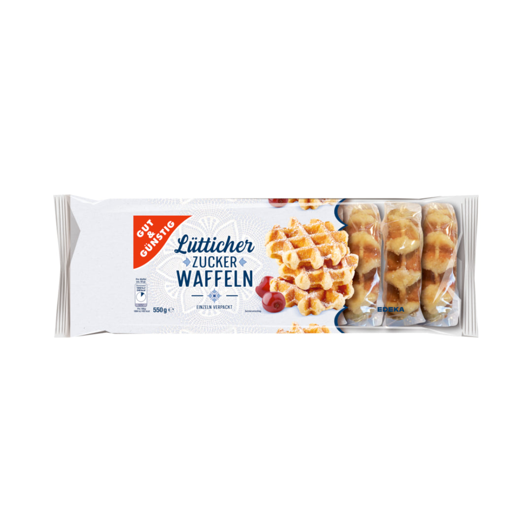 GUT&GÜNSTIG Lütticher Zuckerwaffeln 550g