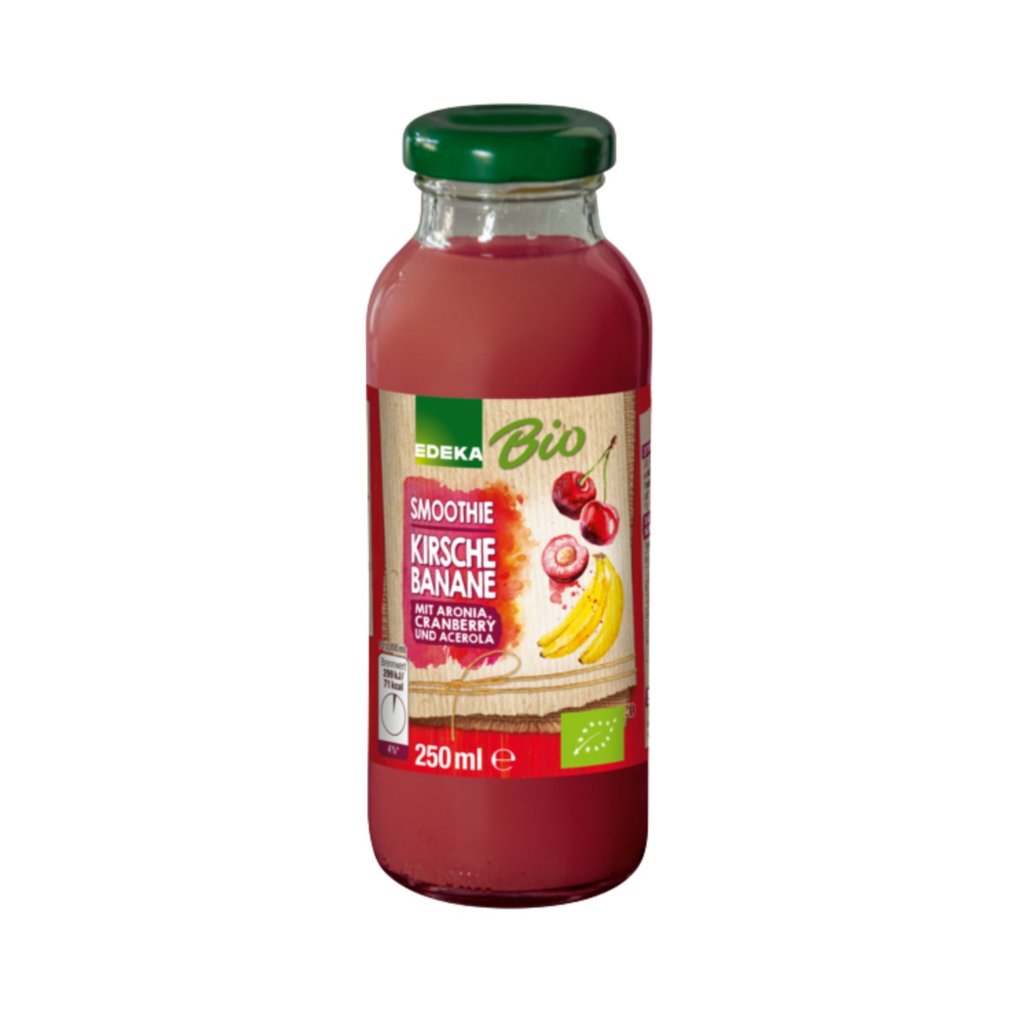 Bio EDEKA Smoothie Kirsch Banane Aronia Cranberry 250ml