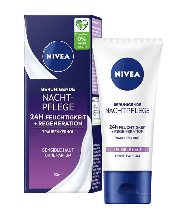 Nivea beruhigende Nachtpflege 24h Feuchtigkeit und Regeneration sensible Haut 50ml