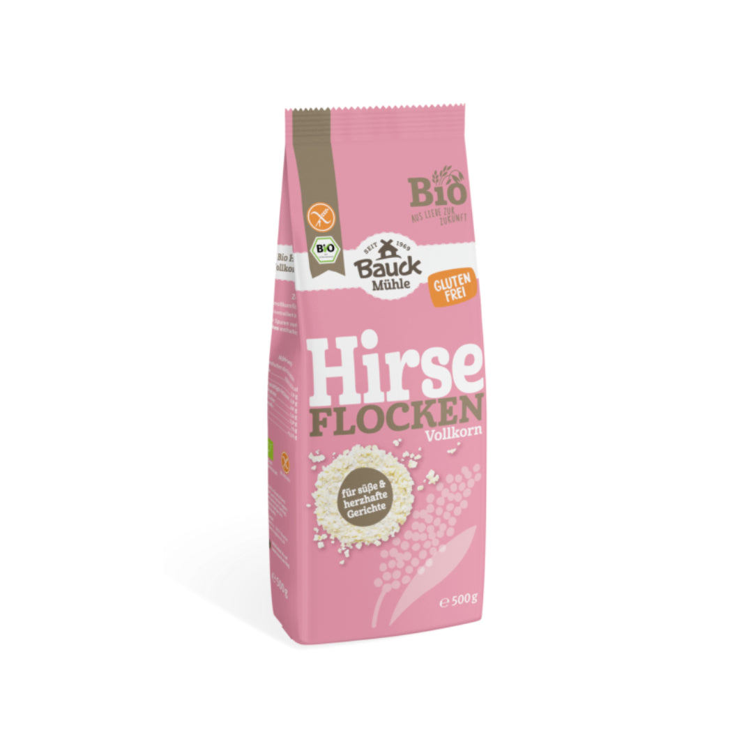 Bio Bauck Mühle Hirseflocken Glutenfrei 500g