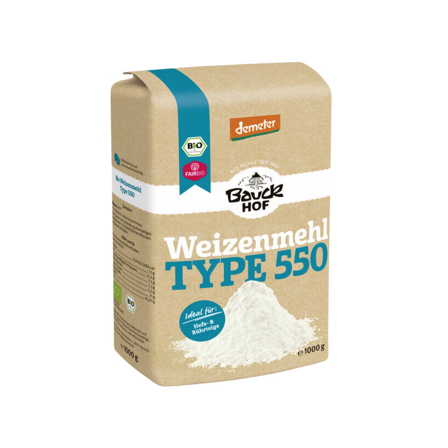 Demeter Bauckhof Weizenmehl Type 550 1kg