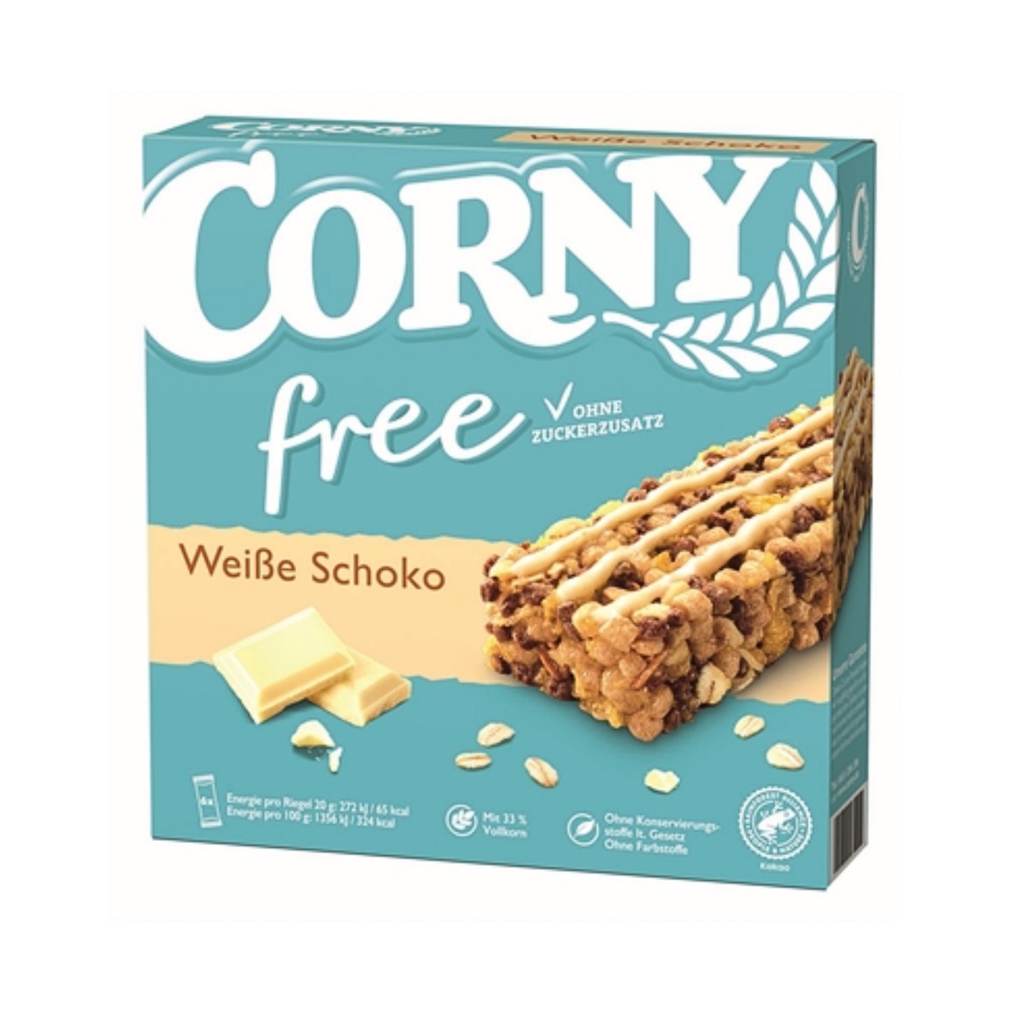 Corny free Weisse Schokolade 6ST 120g