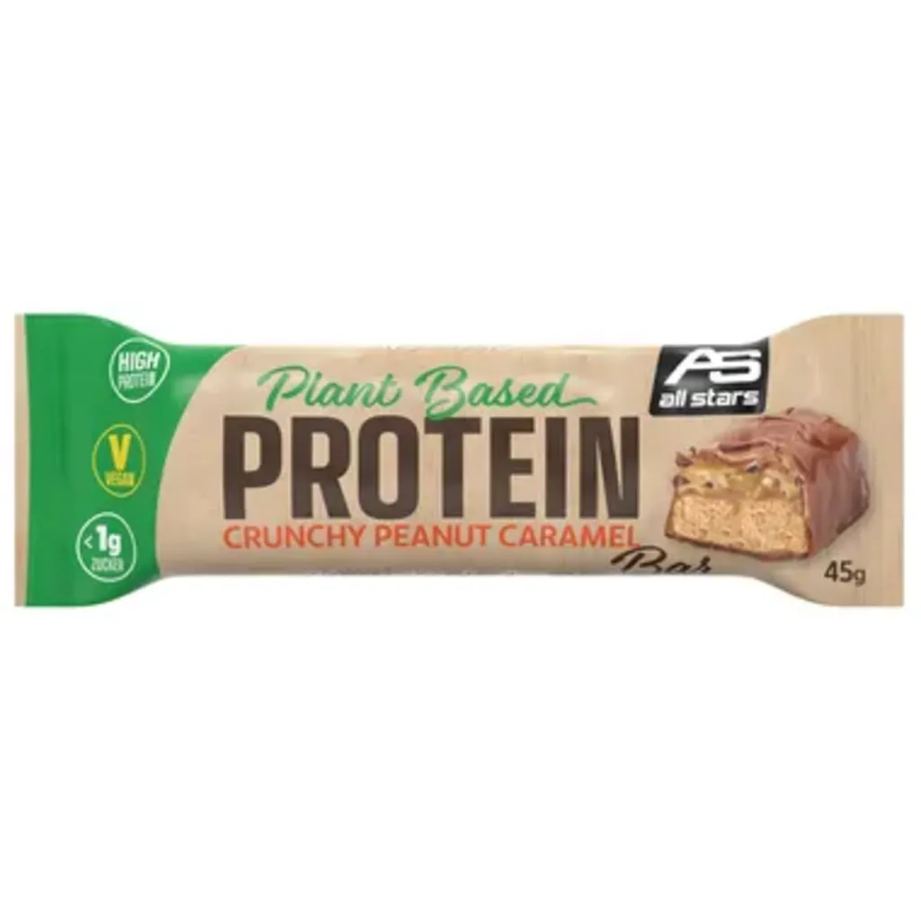 All Stars Plant Based Protein Crunchy Peanut Caramel Bar 45g