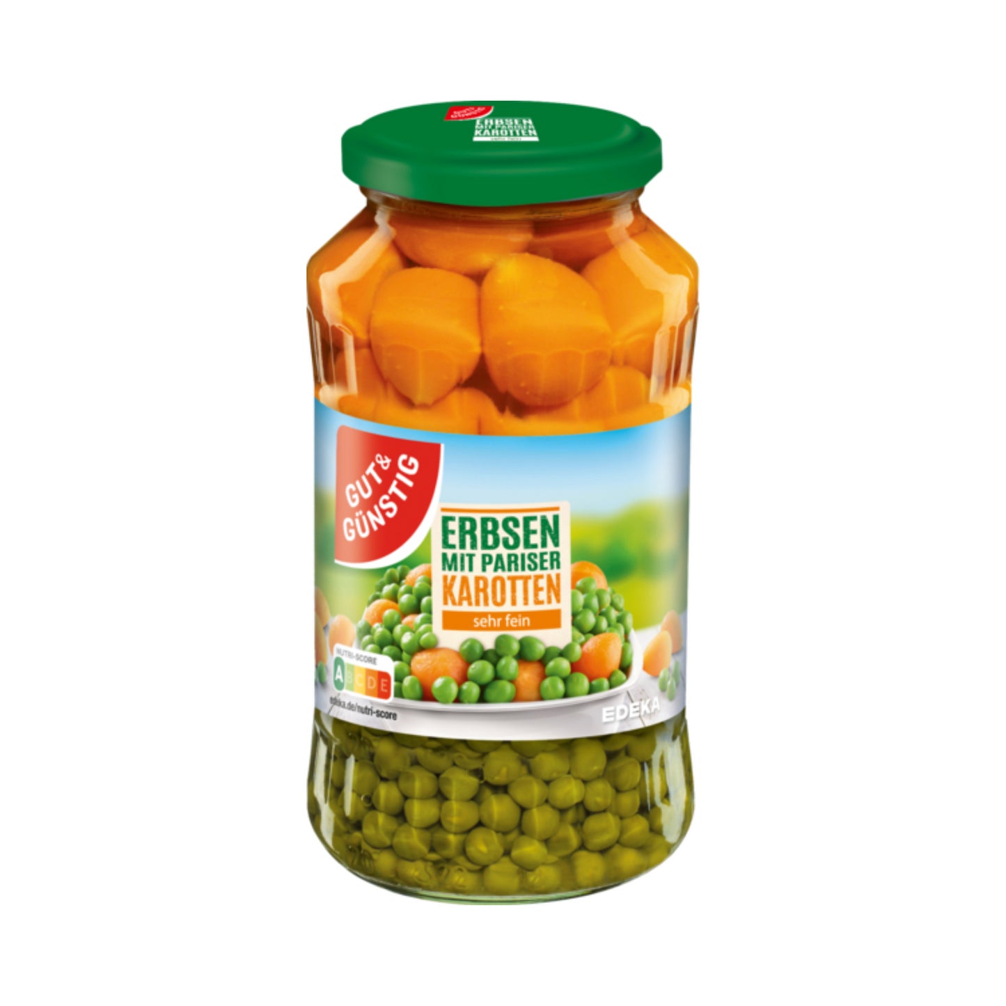 GUT&GÜNSTIG Erbsen mit Pariser Karotten sehr fein 660g