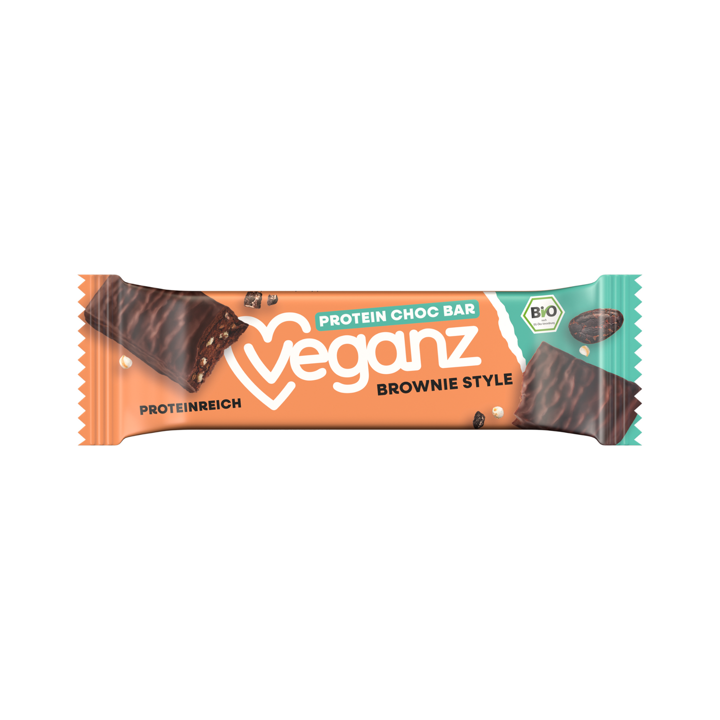 Bio Veganz Protein Choc Bar Chocolate Brownie Style 50g