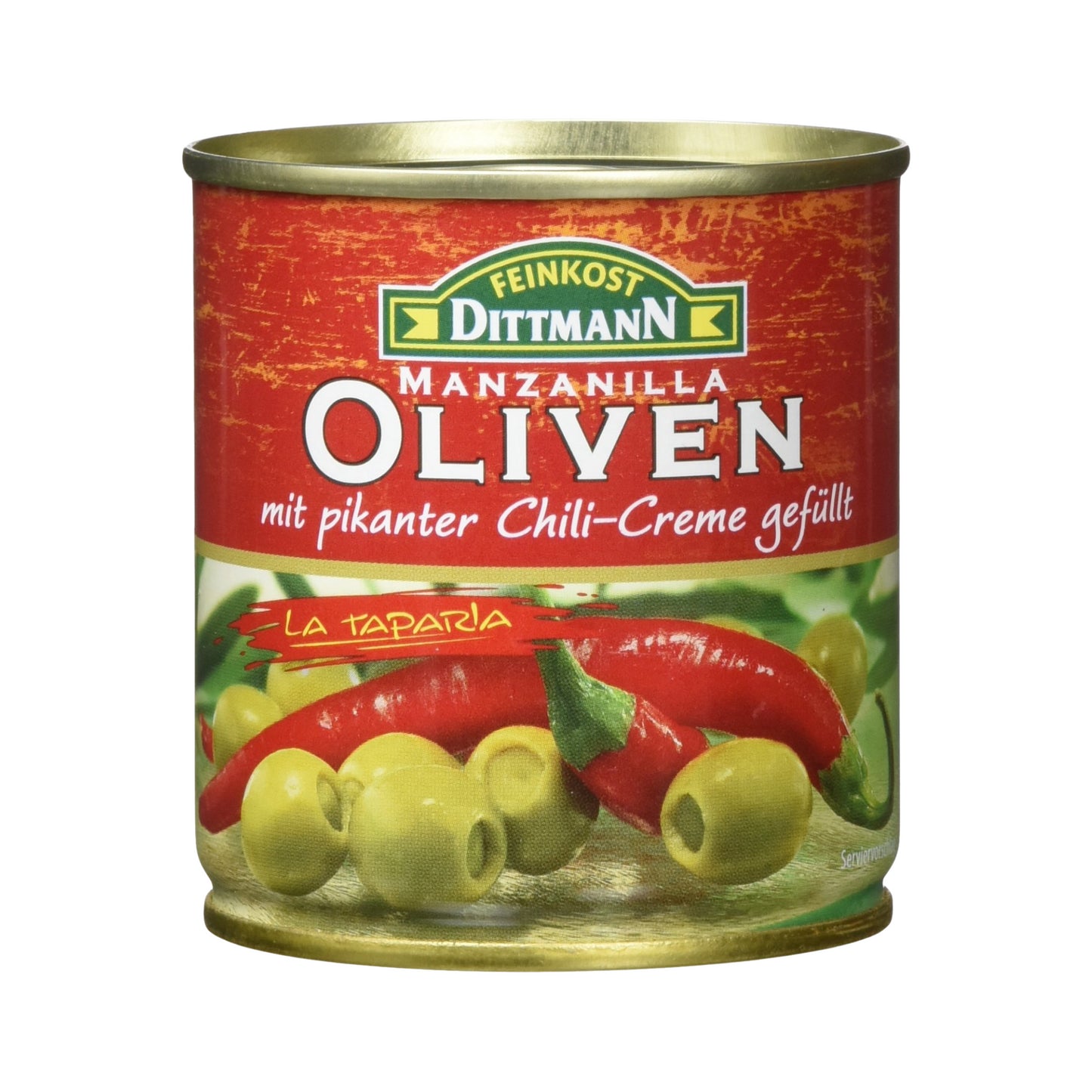 Feinkost Dittmann Oliven gefüllt mit Chilicreme 200g
