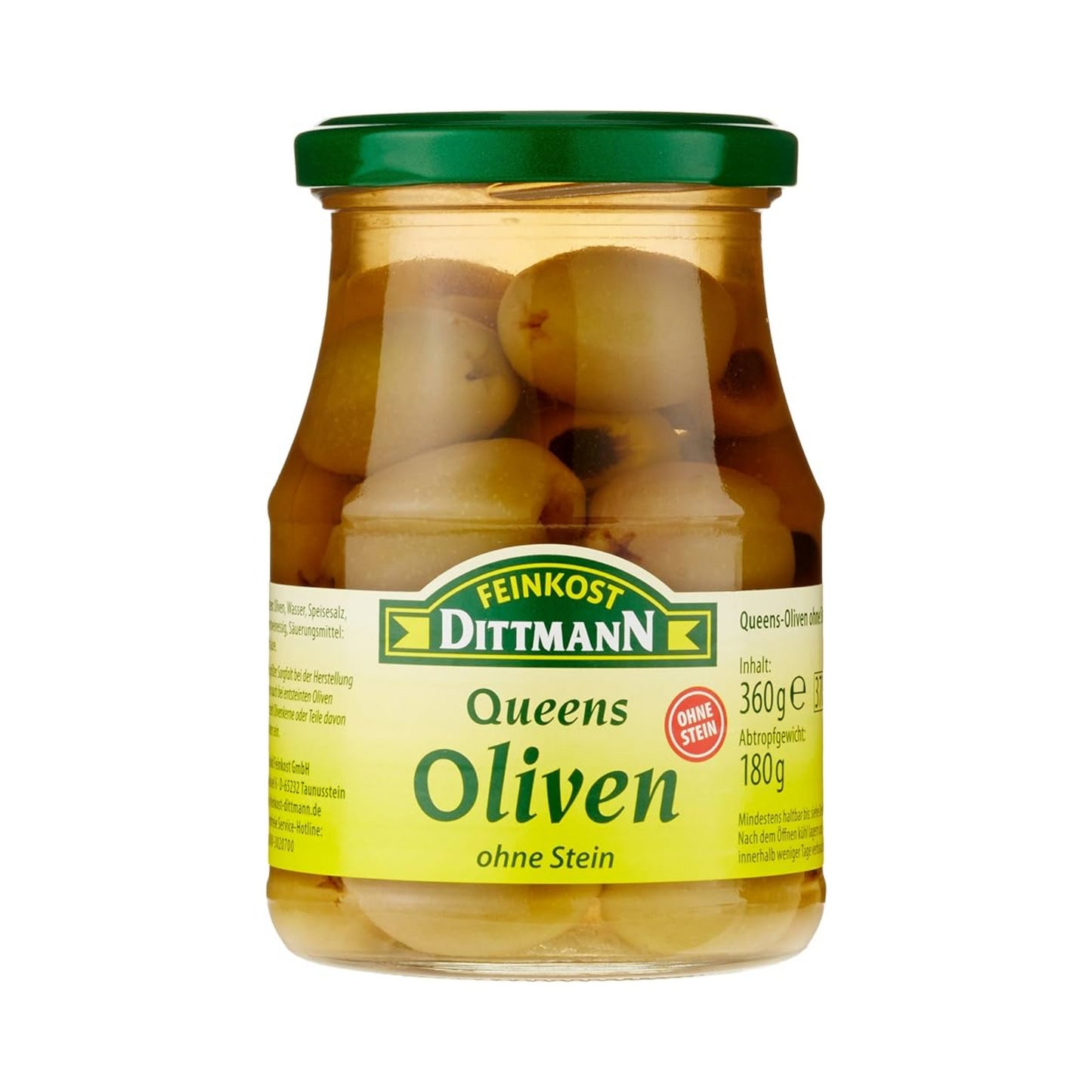 Feinkost Dittmann Queensoliven ohne Stein 360g