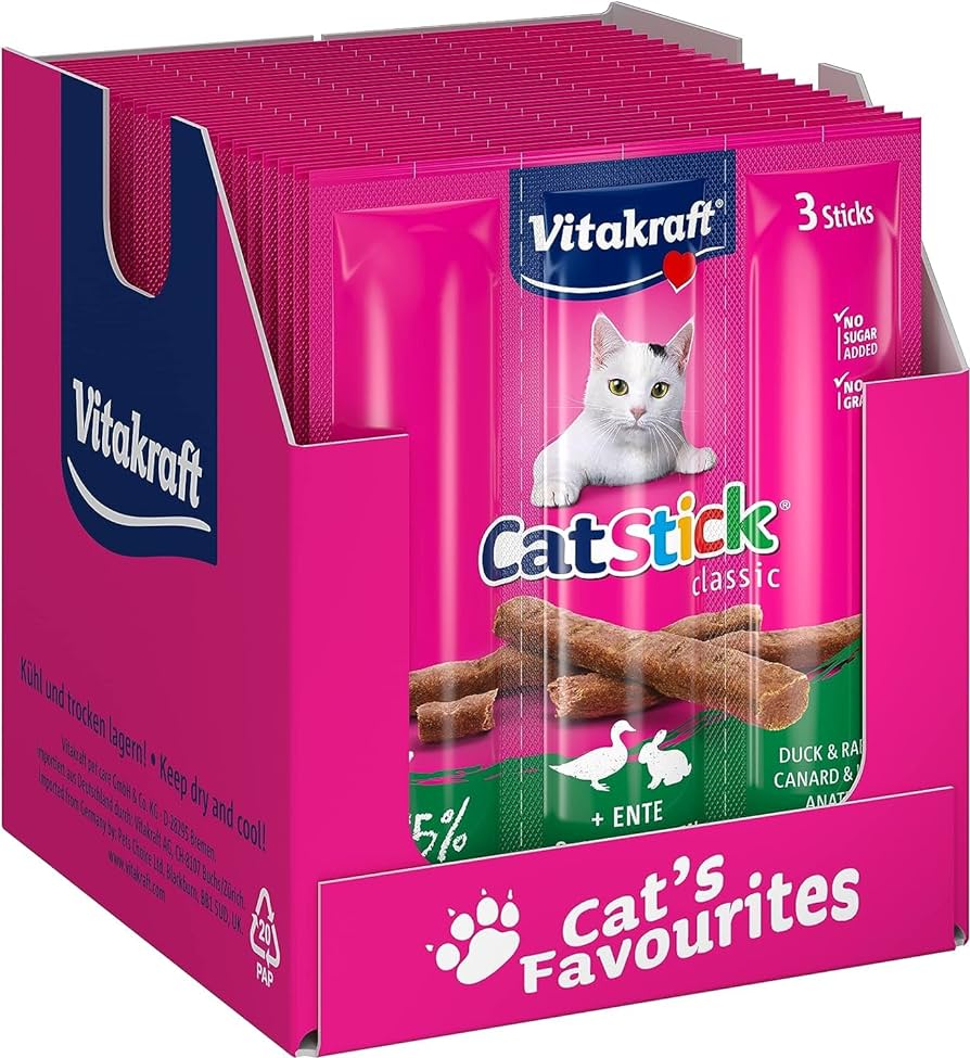 Vitakraft Cat-Stick Mini Ente/Kaninchen 3x6g