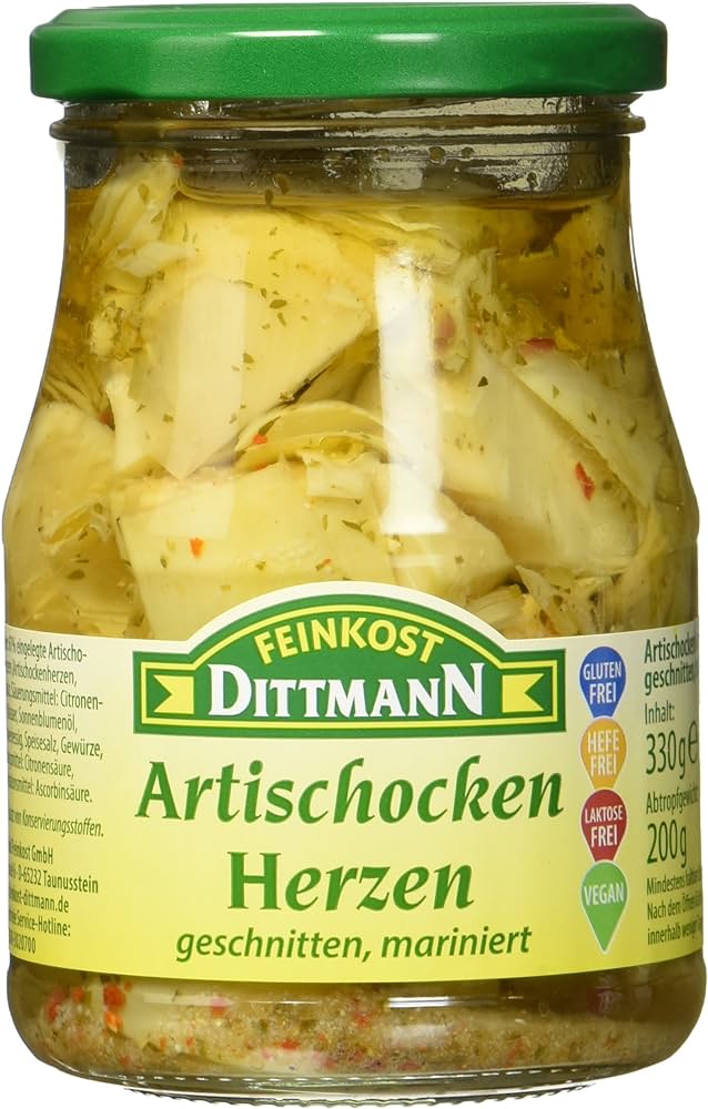Feinkost Dittmann Artischockenherzen geviertelt mariniert 330g