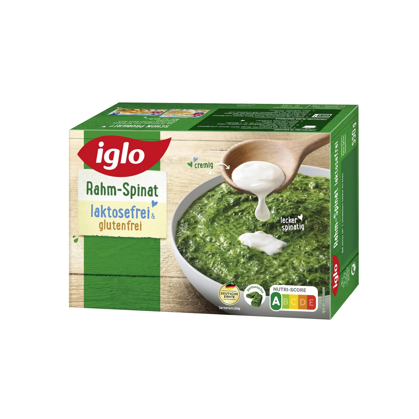Iglo Rahm-Spinat lactosefrei 550g