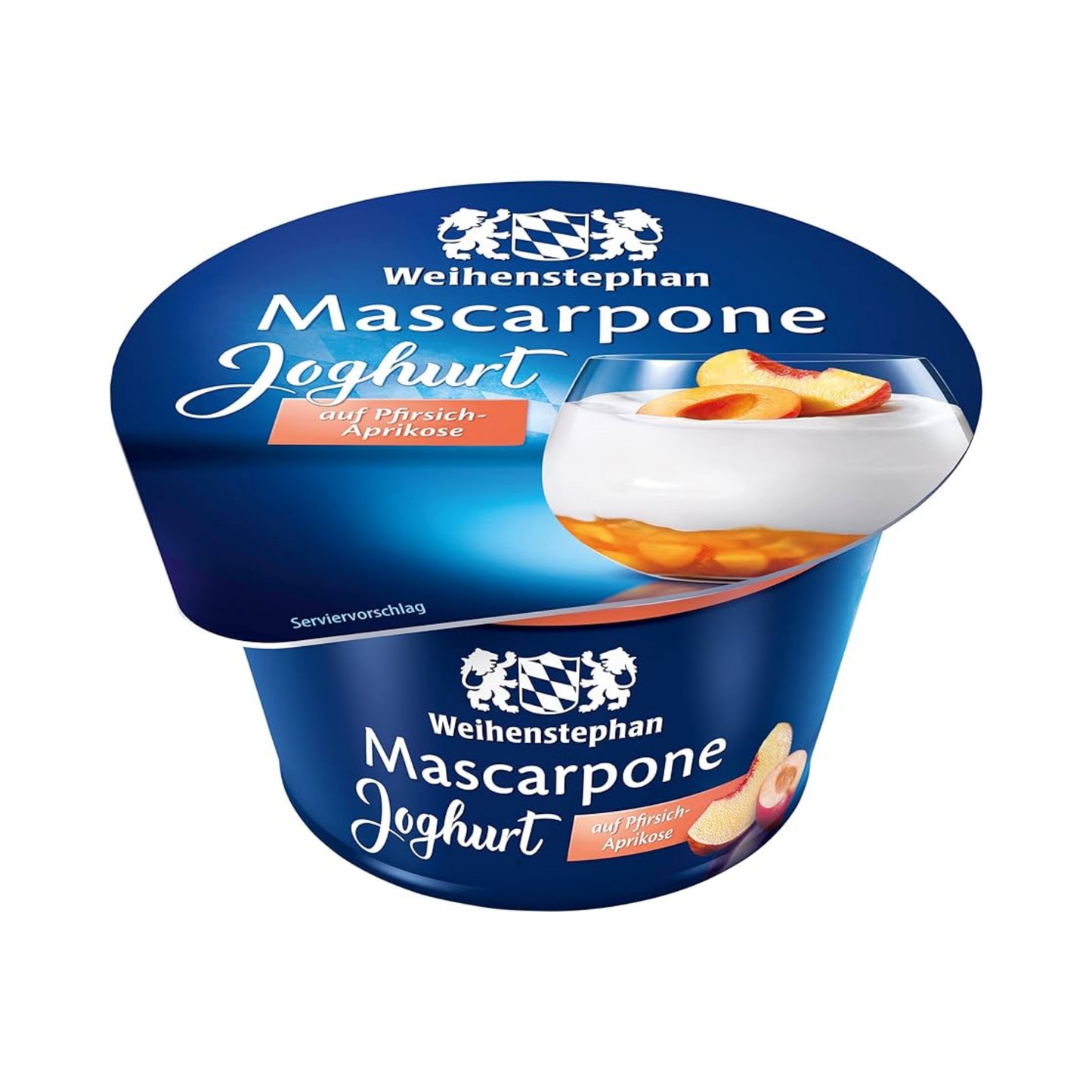 Weihenstephan Mascarpone Joghurt auf Pfirsich-Aprikose 150g