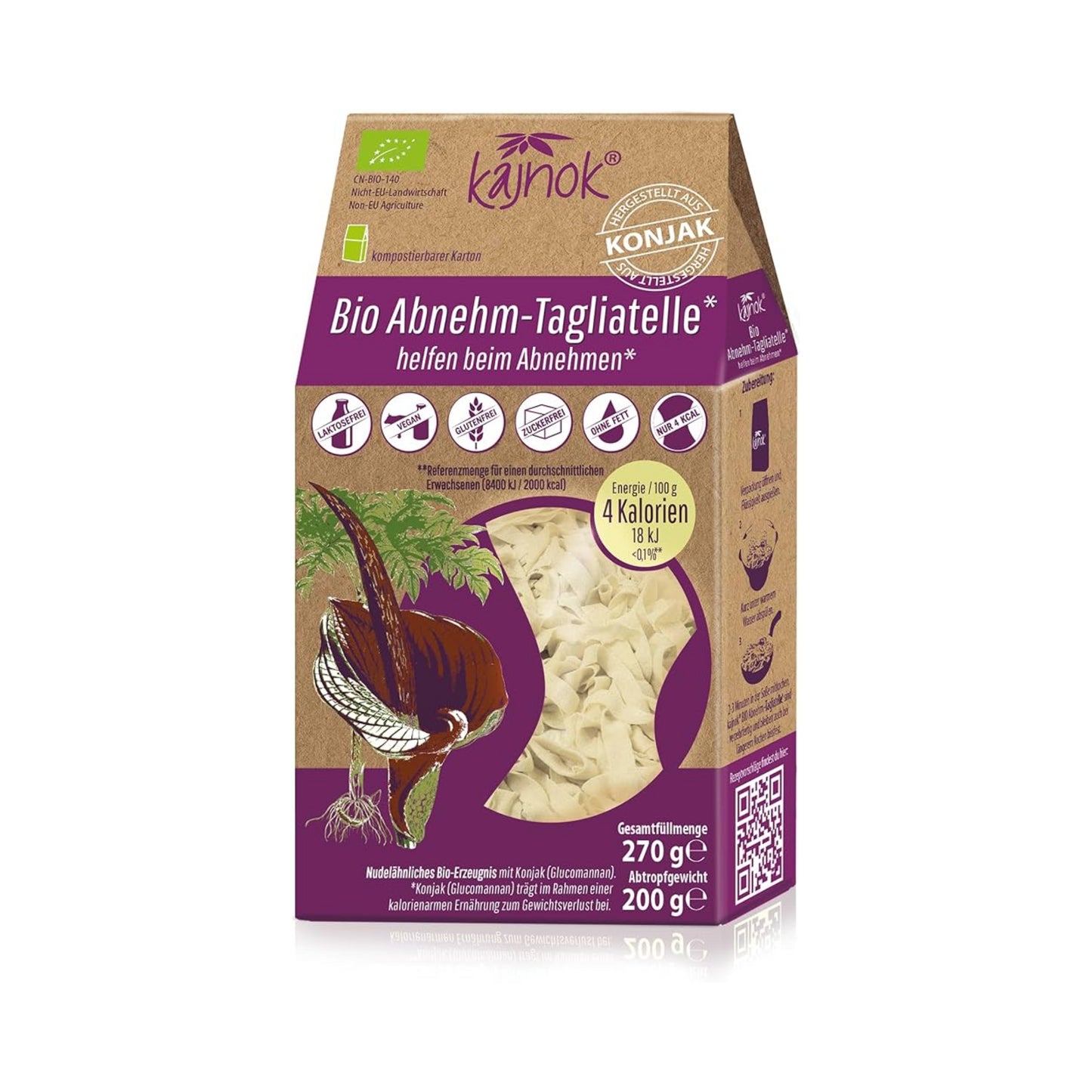 Bio Kajnok Abnehm-Tagliatelle 270g