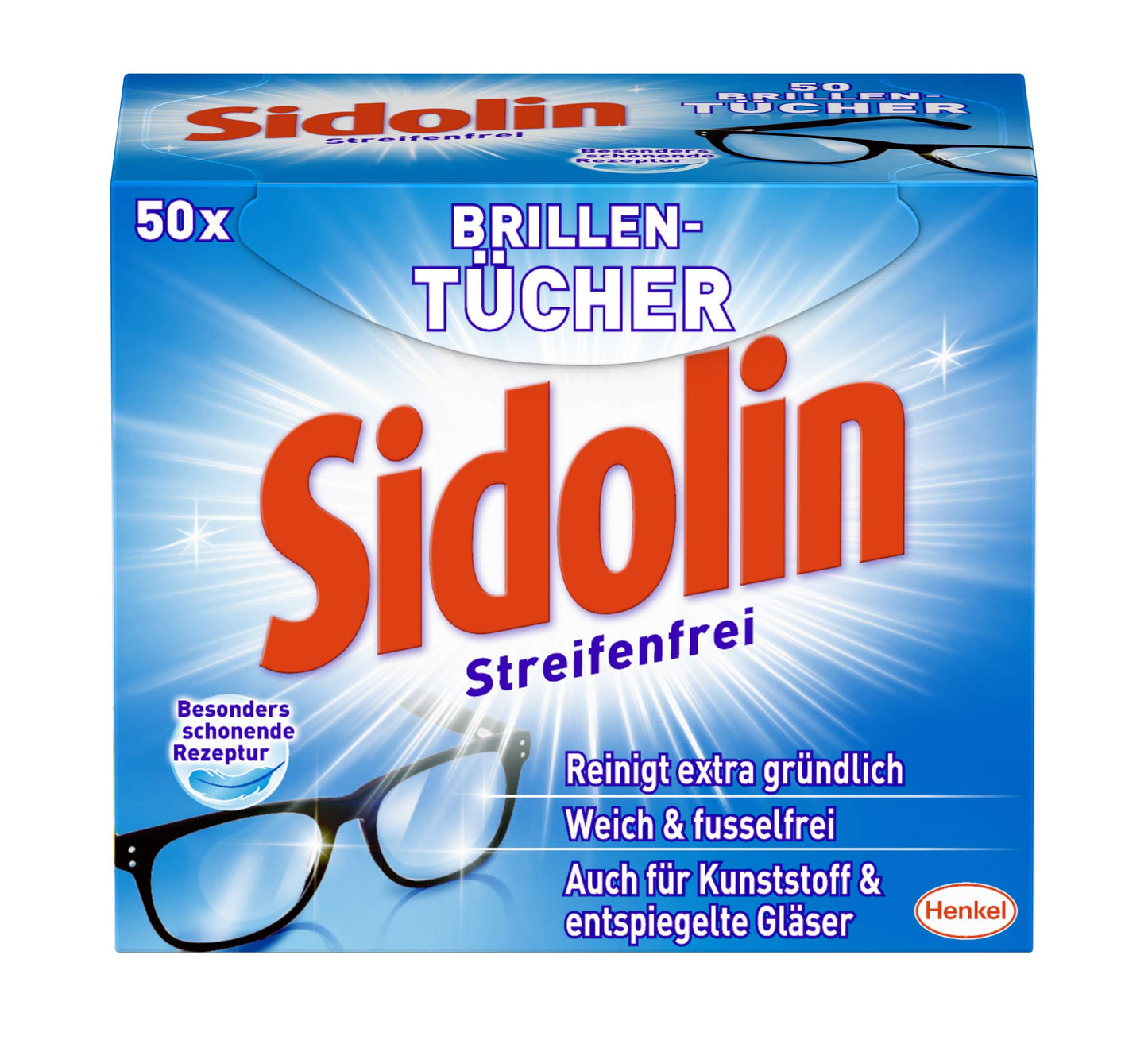 Sidolin Brillentücher 50ST