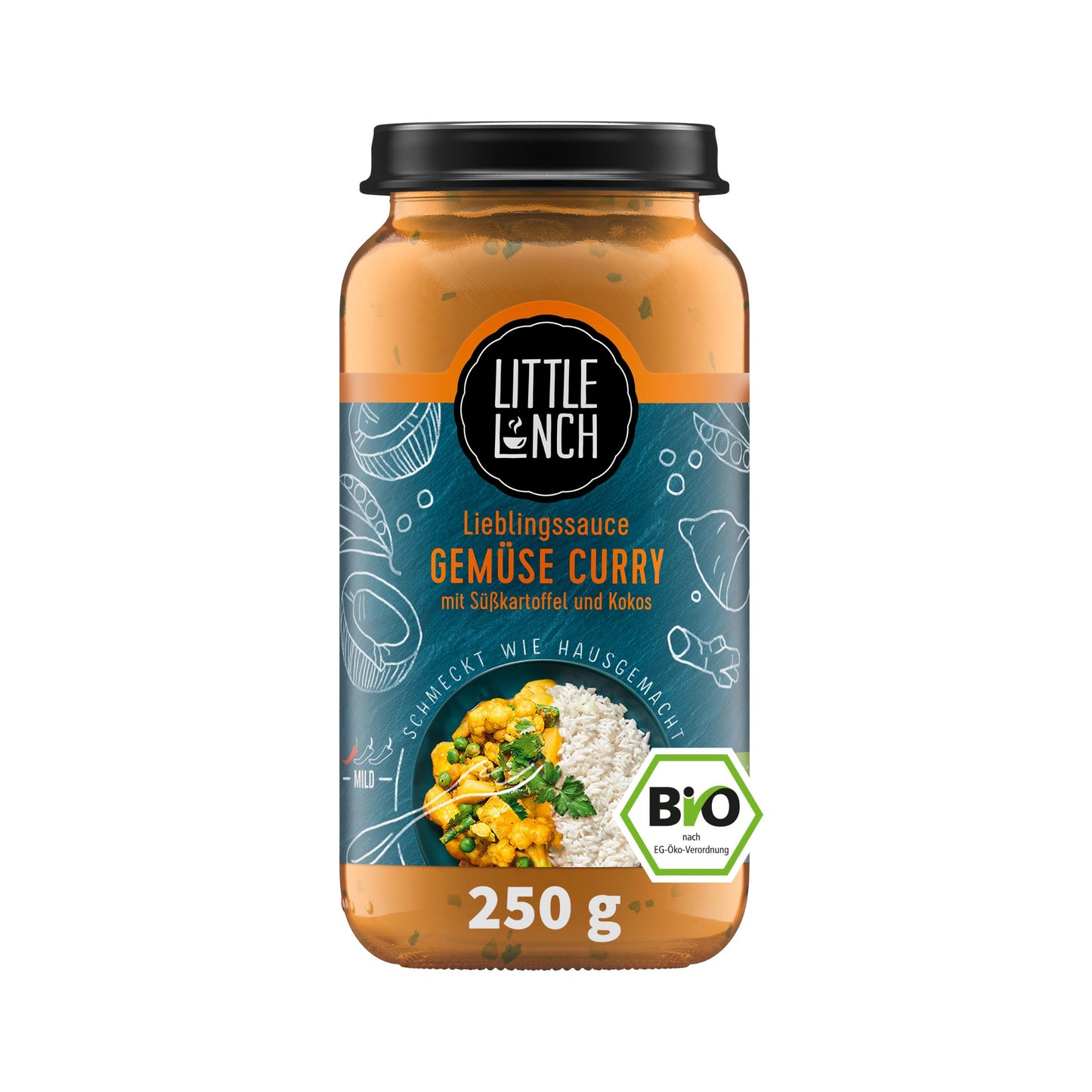 Bio Little Lunch Lieblingssauce Gemüse Curry 250g