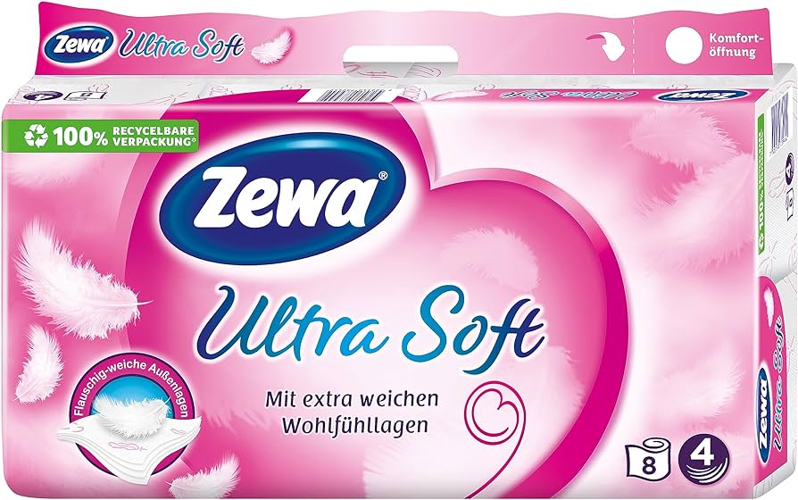 Zewa Ultra Soft Toilettenpapier Blütentraum 4-lagig 8x150BL