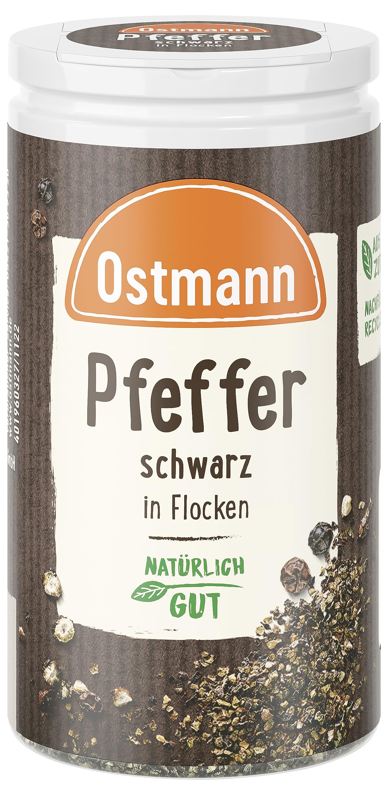 Ostmann Schwarze Pfeffer Flocken 25g