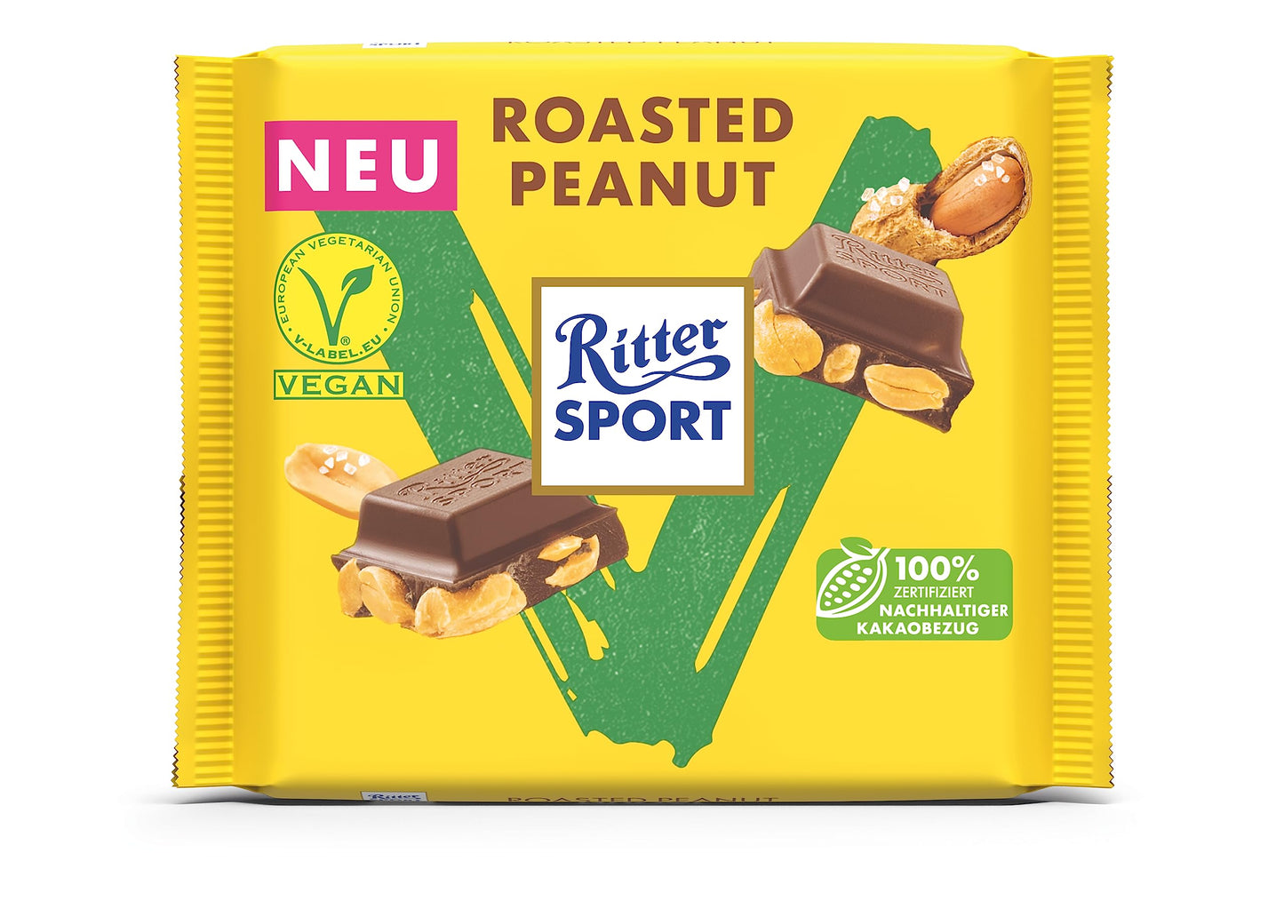 Ritter Sport Roasted Peanut Tafel vegan 100g