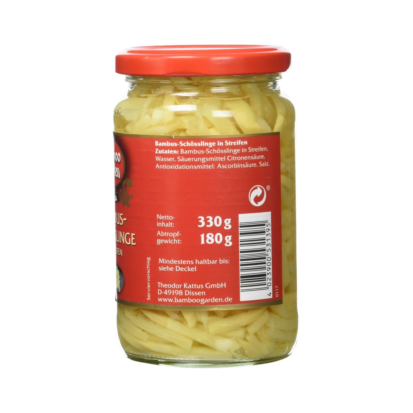 Bamboo Garden Bambus-Schösslinge in Streifen 330g