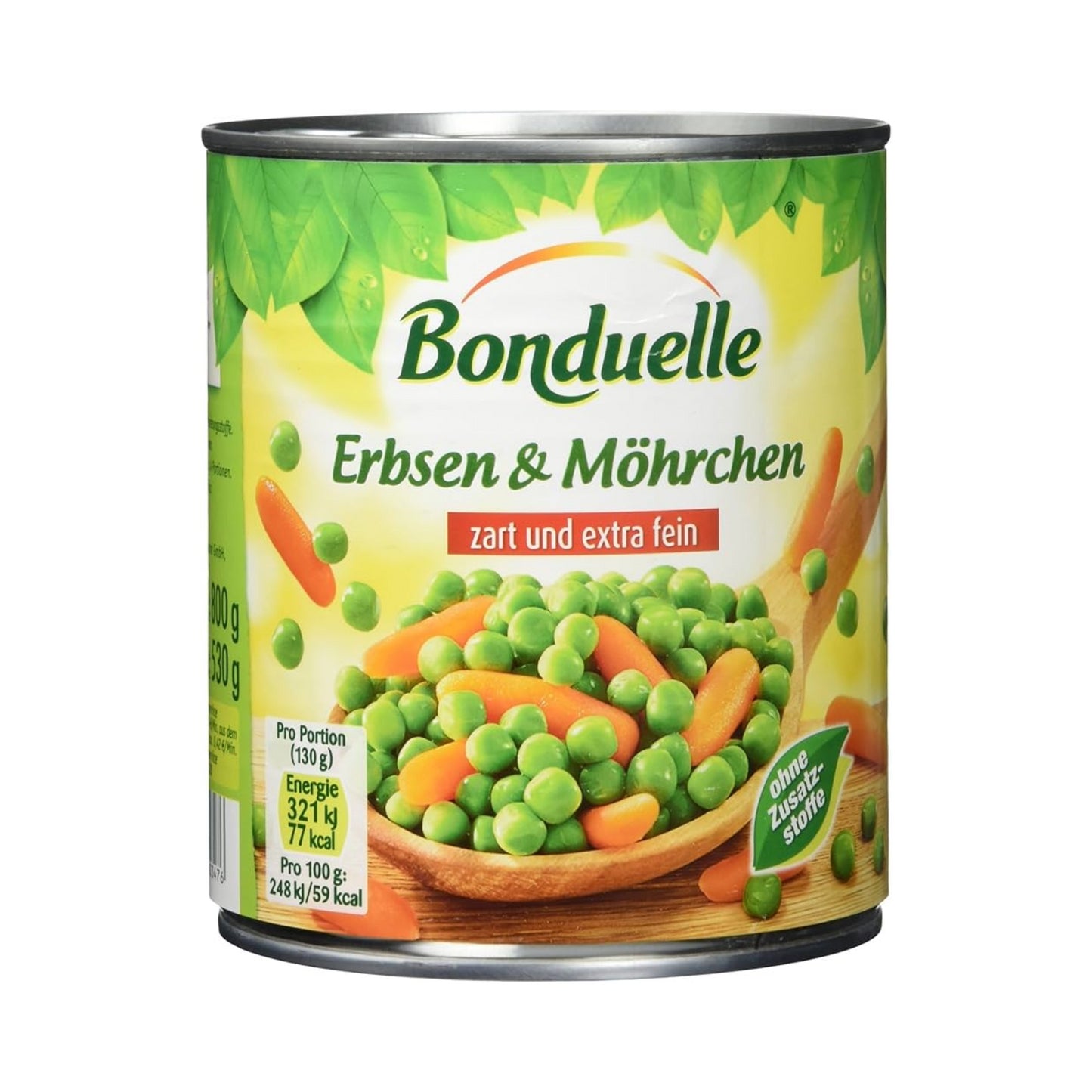 Bonduelle Erbsen mit Möhrchen feine Auslese 800g
