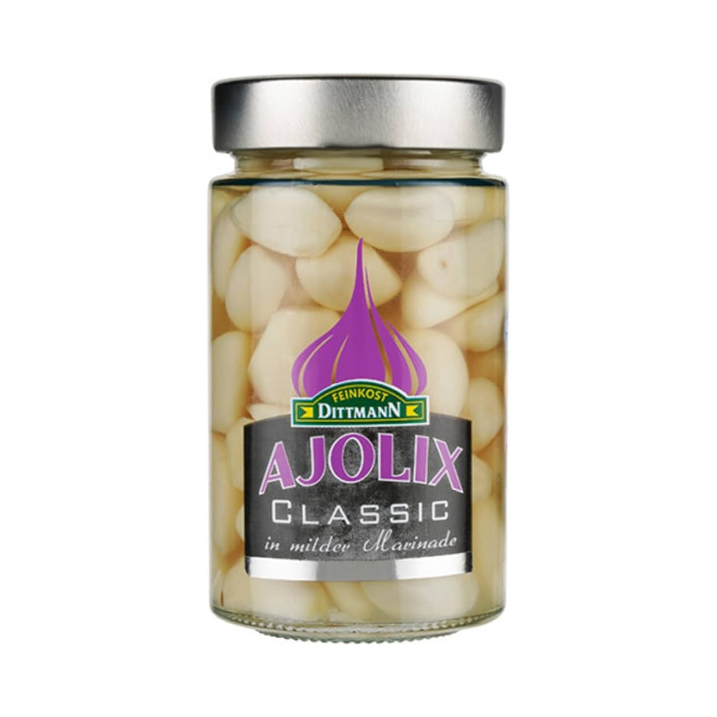 Feinkost Dittmann Ajolix Classic Knoblauch in salzig-sauer Lake 235g