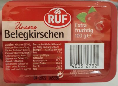 RUF Belegkirschen rot 100g