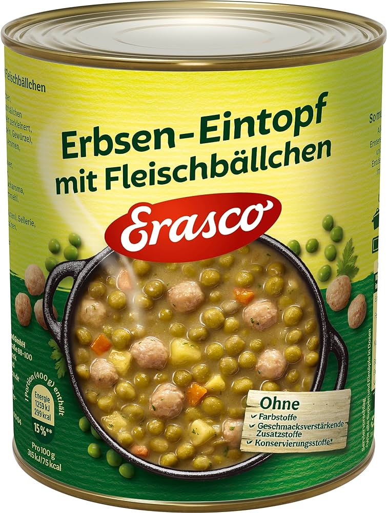 Erasco Erbsen-Eintopf mit Fleischbällchen 800g
