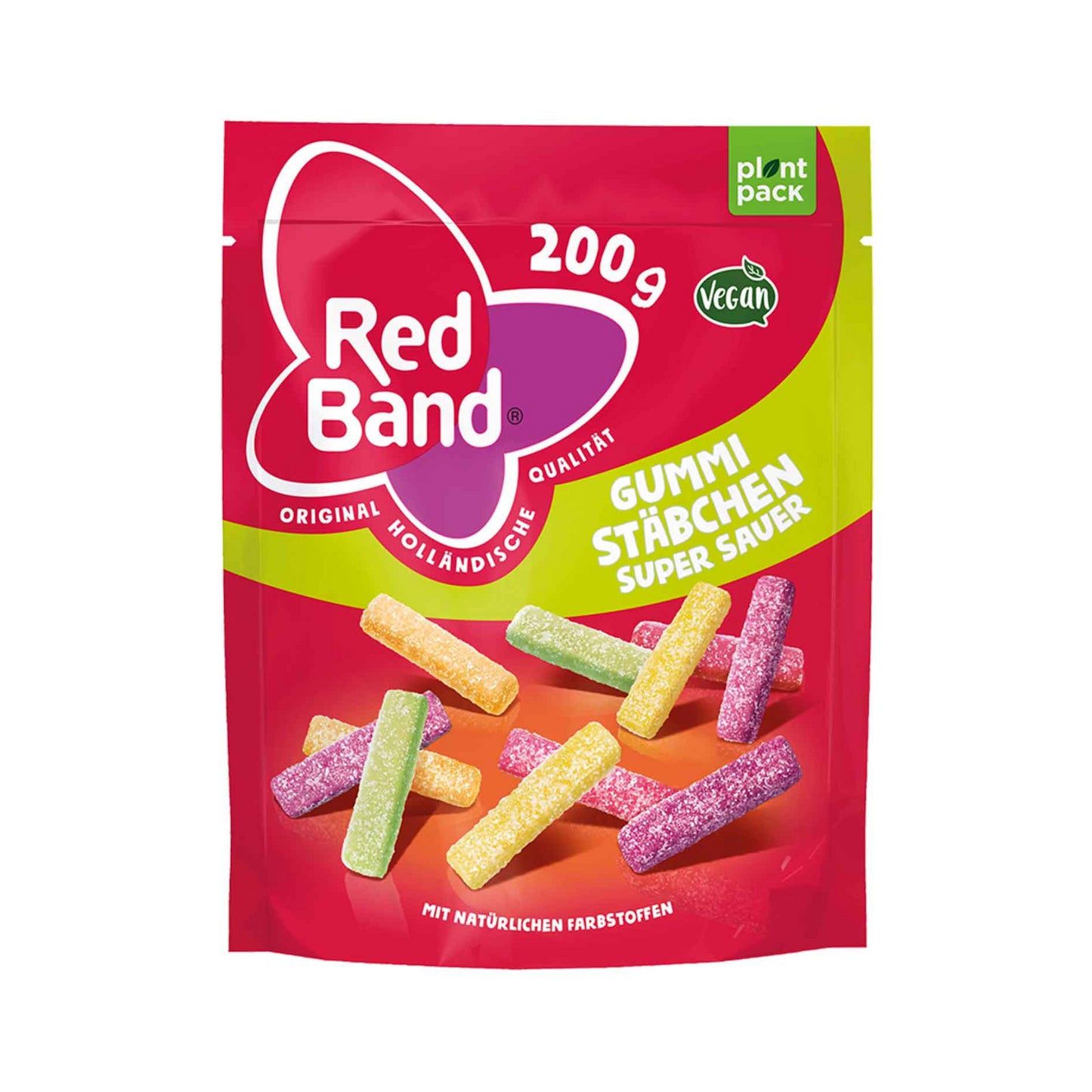 Red Band Fruchtgummi Stäbchen Super Sauer 200g