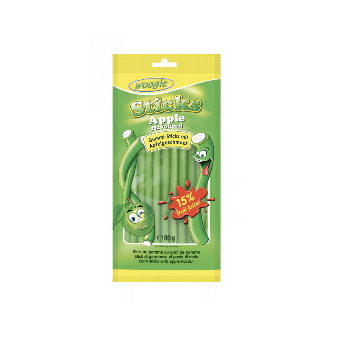 Woogie Apple Sticks mit Füllung 80g