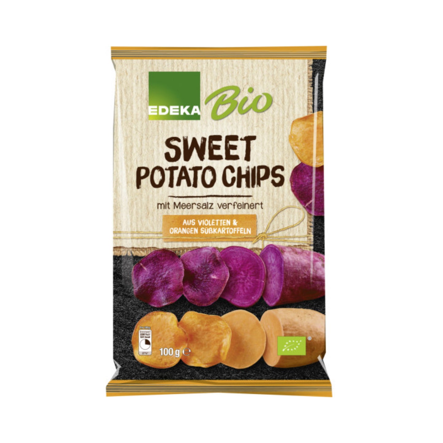 Bio EDEKA violette&orange Süßkartoffelchips 100g