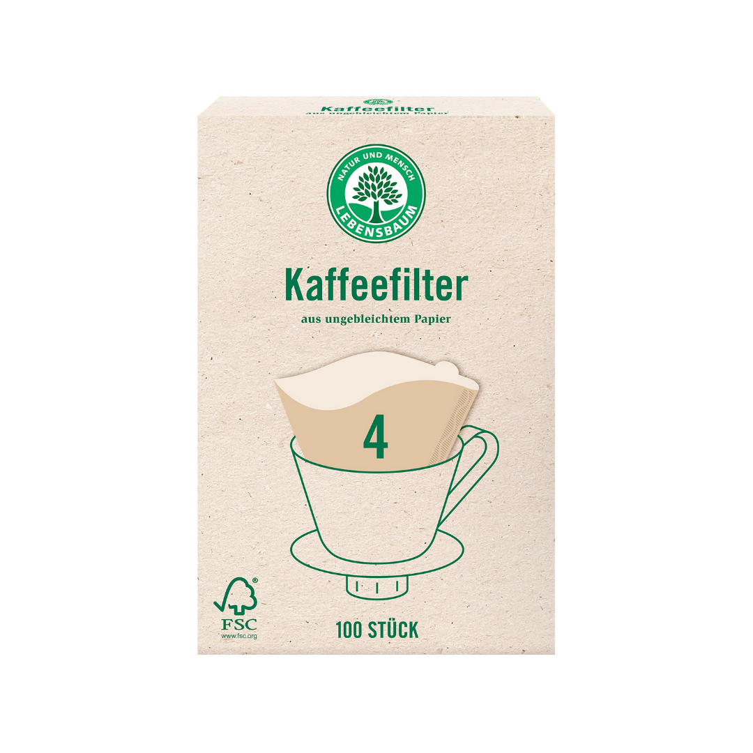 Lebensbaum Kaffeefilter Größe 4 100ST