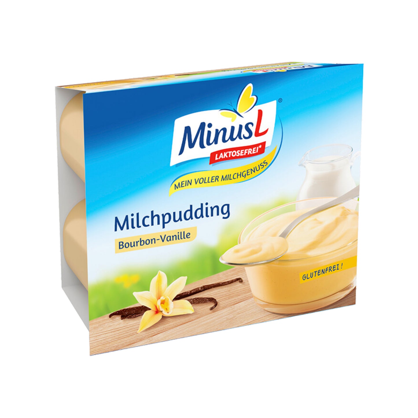 MinusL Pudding Vanille 4x125g